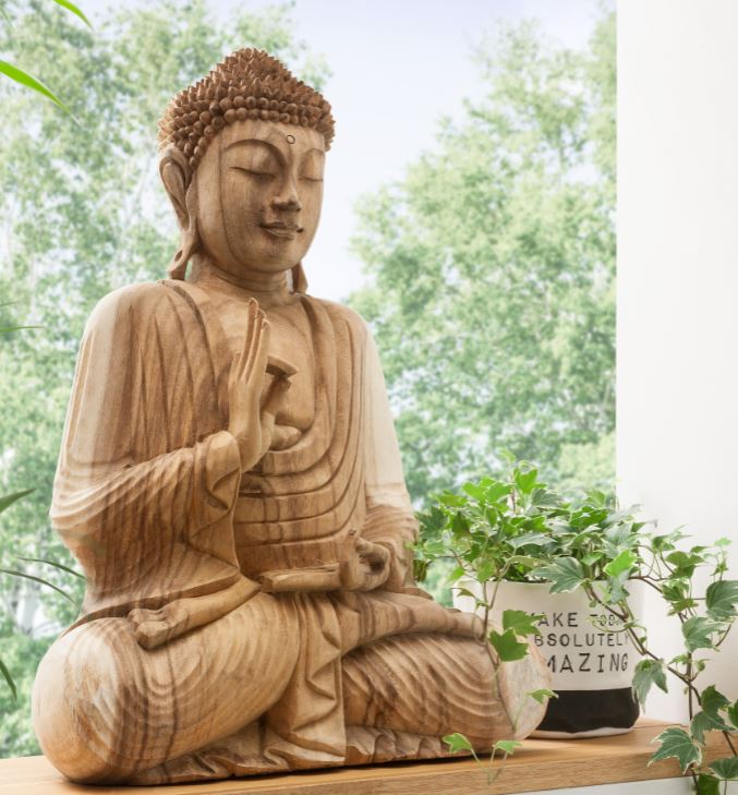 Holz-Buddha