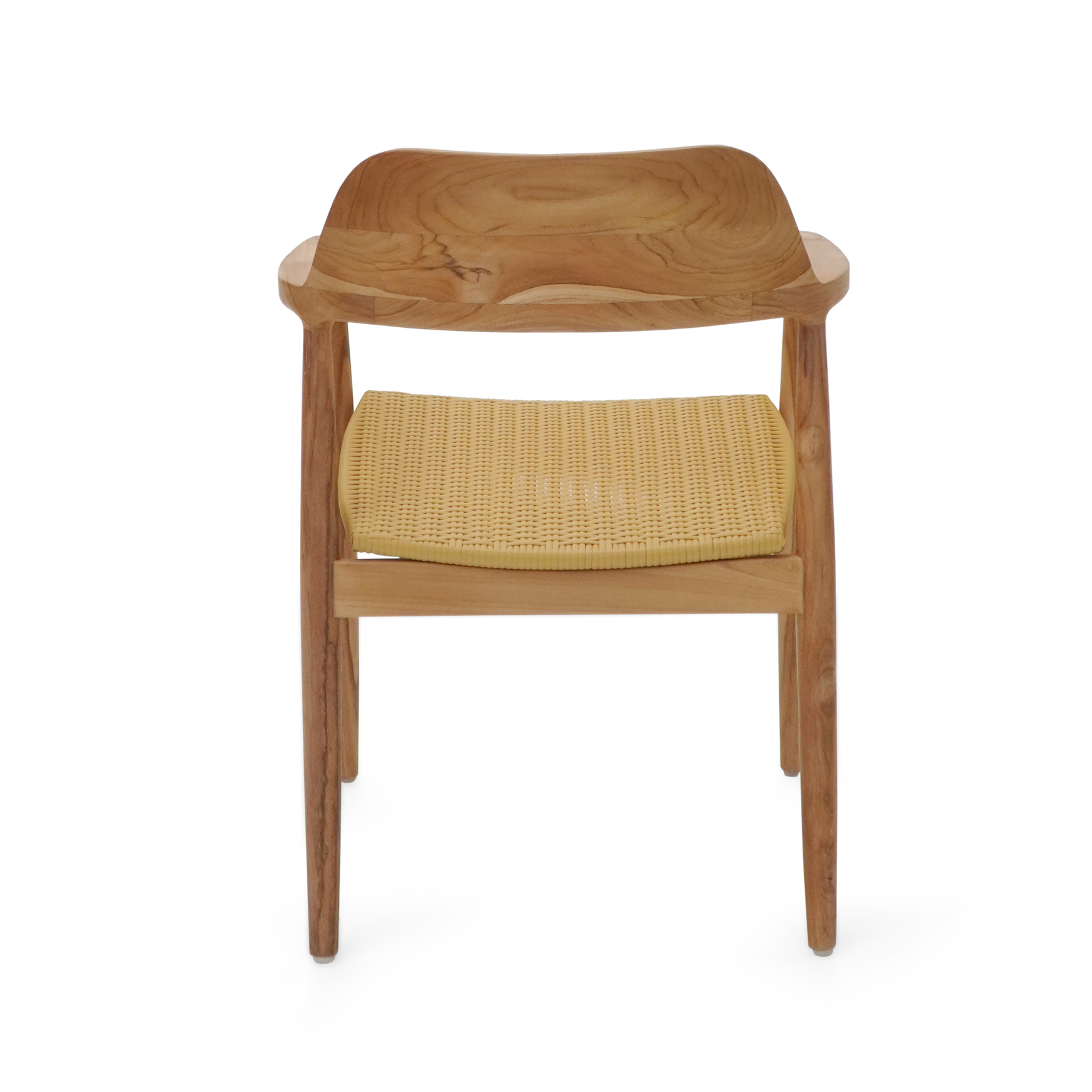 Gartenstuhl KENNEDY | Teakholz | Poly-Rattan natur