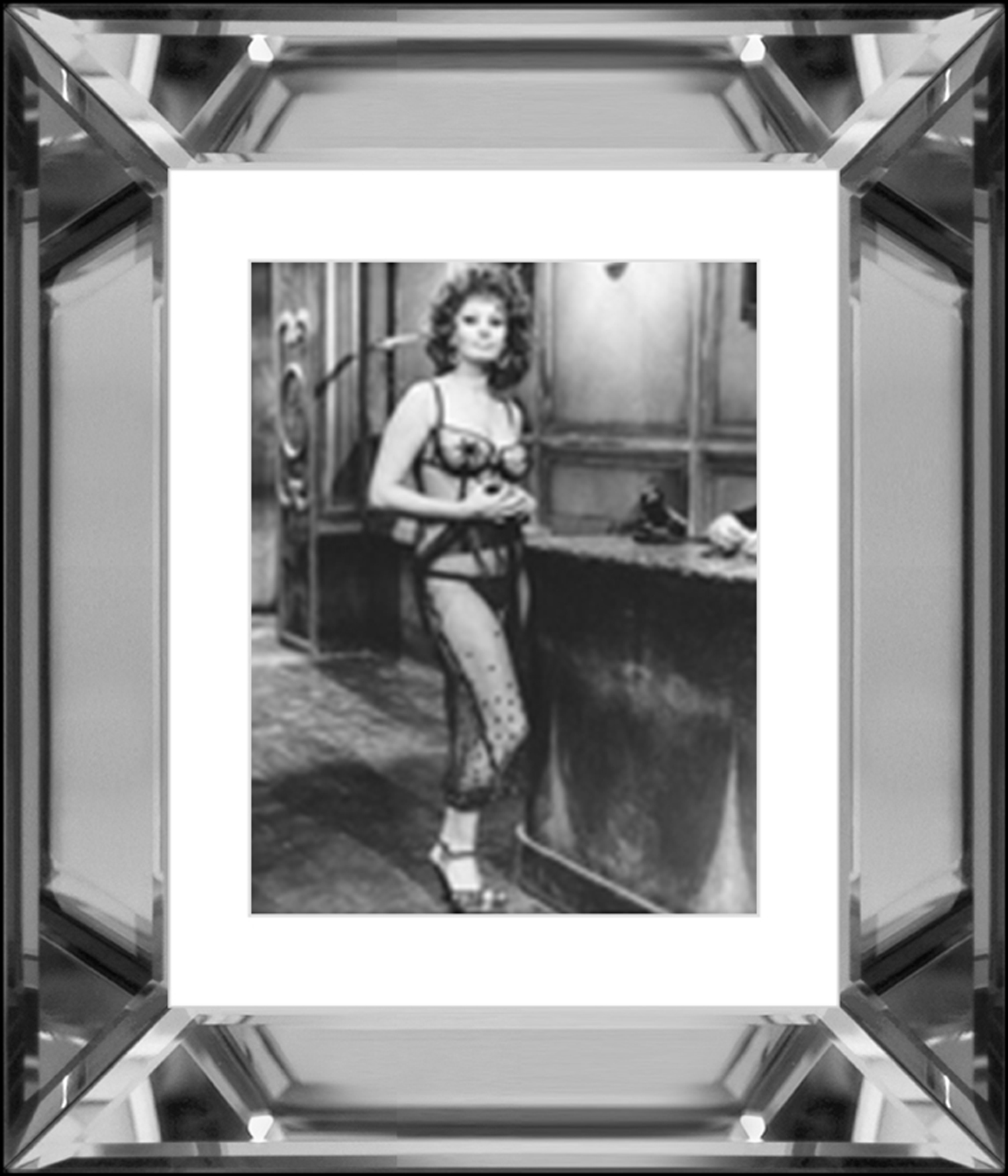Wandbild MondiArt | SOPHIA LOREN | Spiegelrahmen | S : 24 x 30 cm
