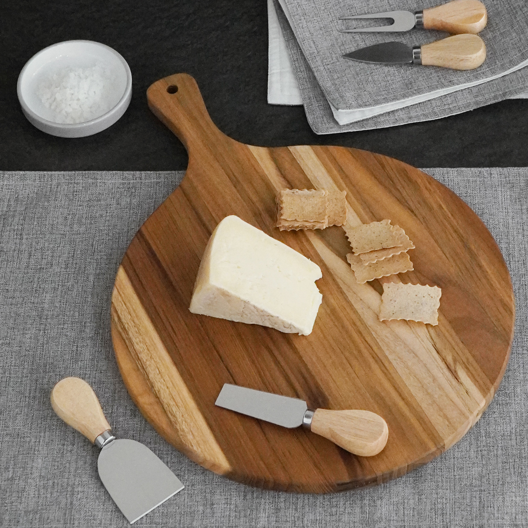 Servierbrett PIZZA | Teakholz | rund | 40 x 30 cm Servierbrett PIZZA | Teakholz | rund | 40 x 30 cm
