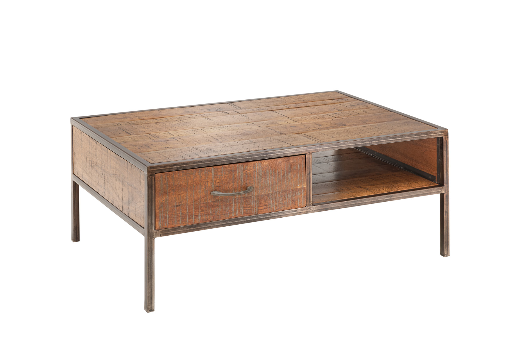 Unikat Couchtisch PRIYA 2 | massives Altholz recycelt | multifarbig | 6 Schubladen Unikat Couchtisch PRIYA 2 | massives Altholz recycelt | multifarbig | 6 Schubladen