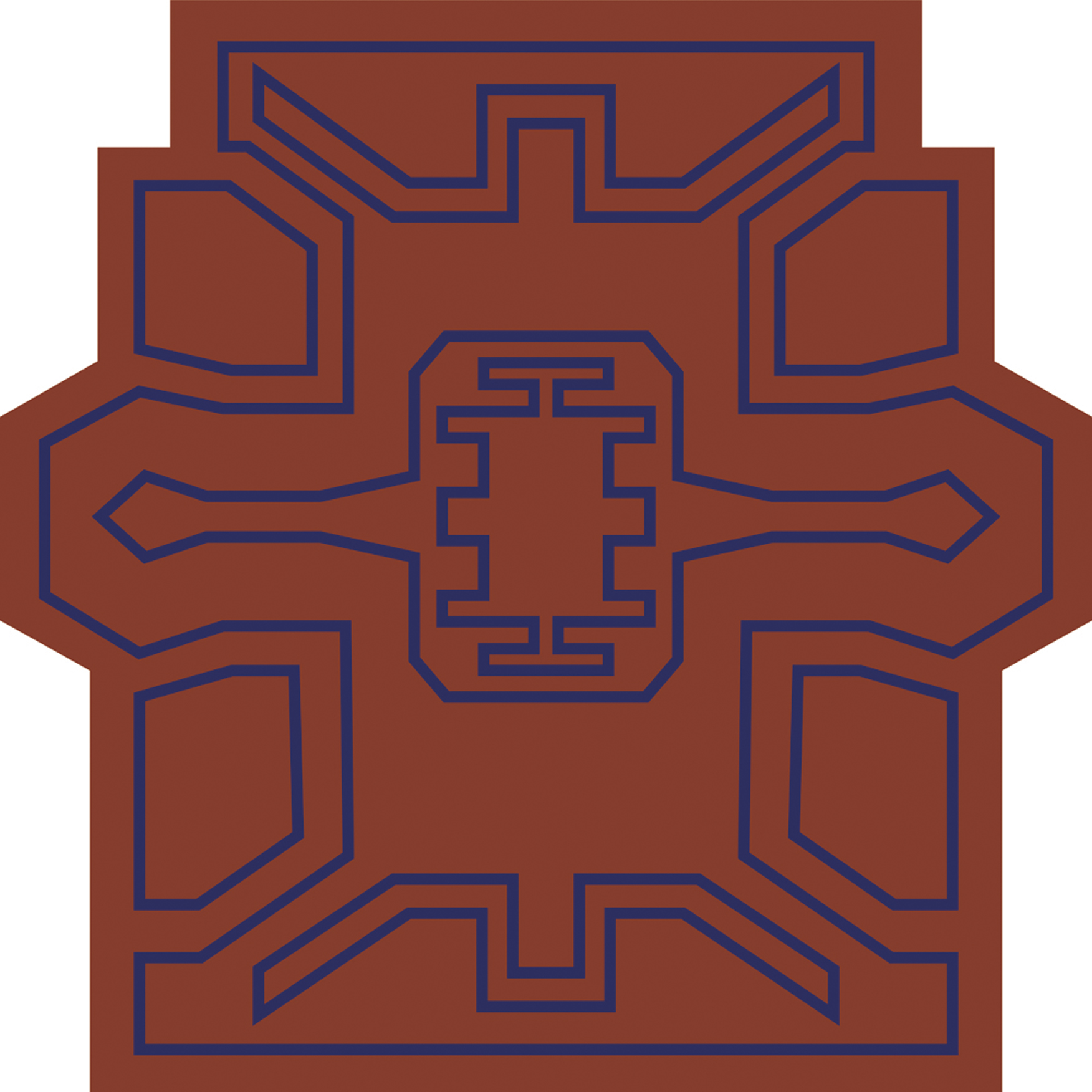 Luxusteppich MondiArt | AZTEC | moderne Kunst | Aztekenmuster | B/L: ca. 150 x 150 cm