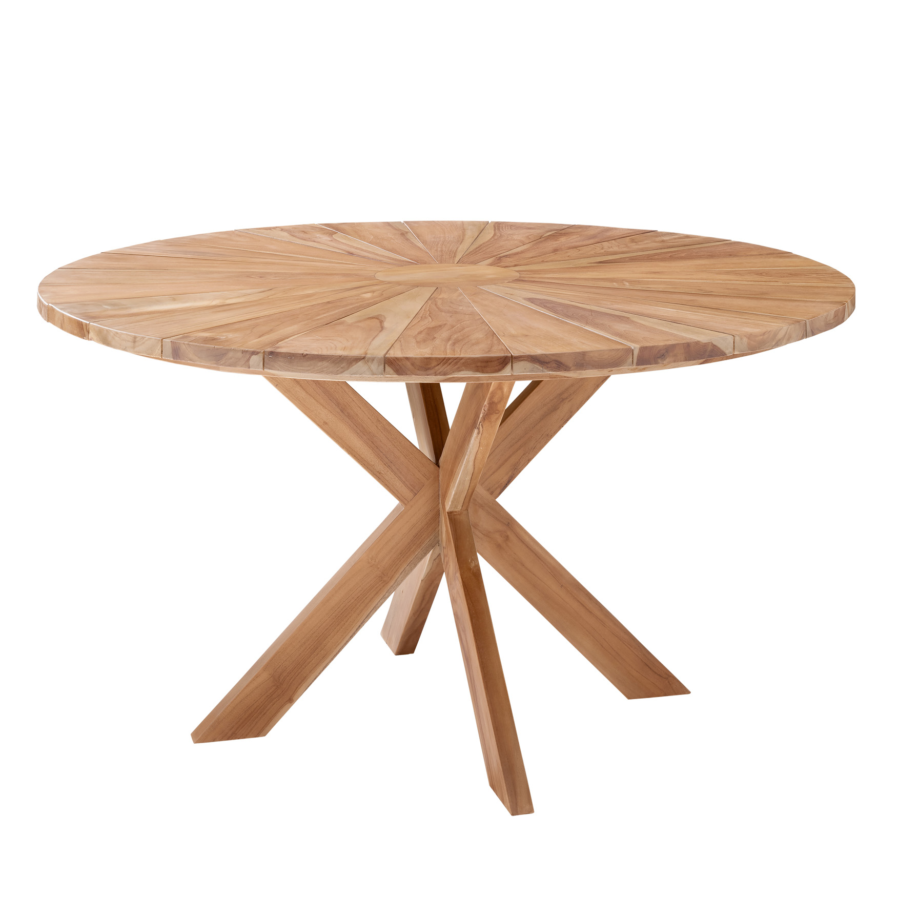 Garten-Esstisch LEO-3 | Teakholz massiv | rund 140 cm Garten-Esstisch LEO-3 | Teakholz massiv | rund 140 cm