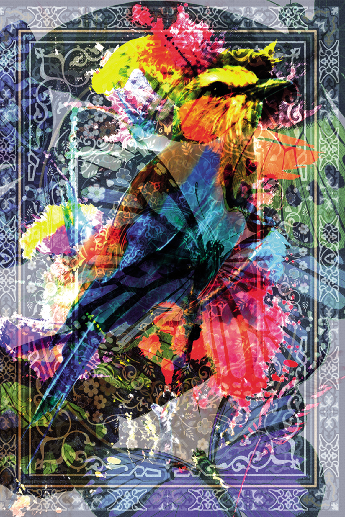 Luxusteppich MondiArt | RASTABAN | abstrakt / farbenfroh | B/L: ca. 200 x 300 cm
