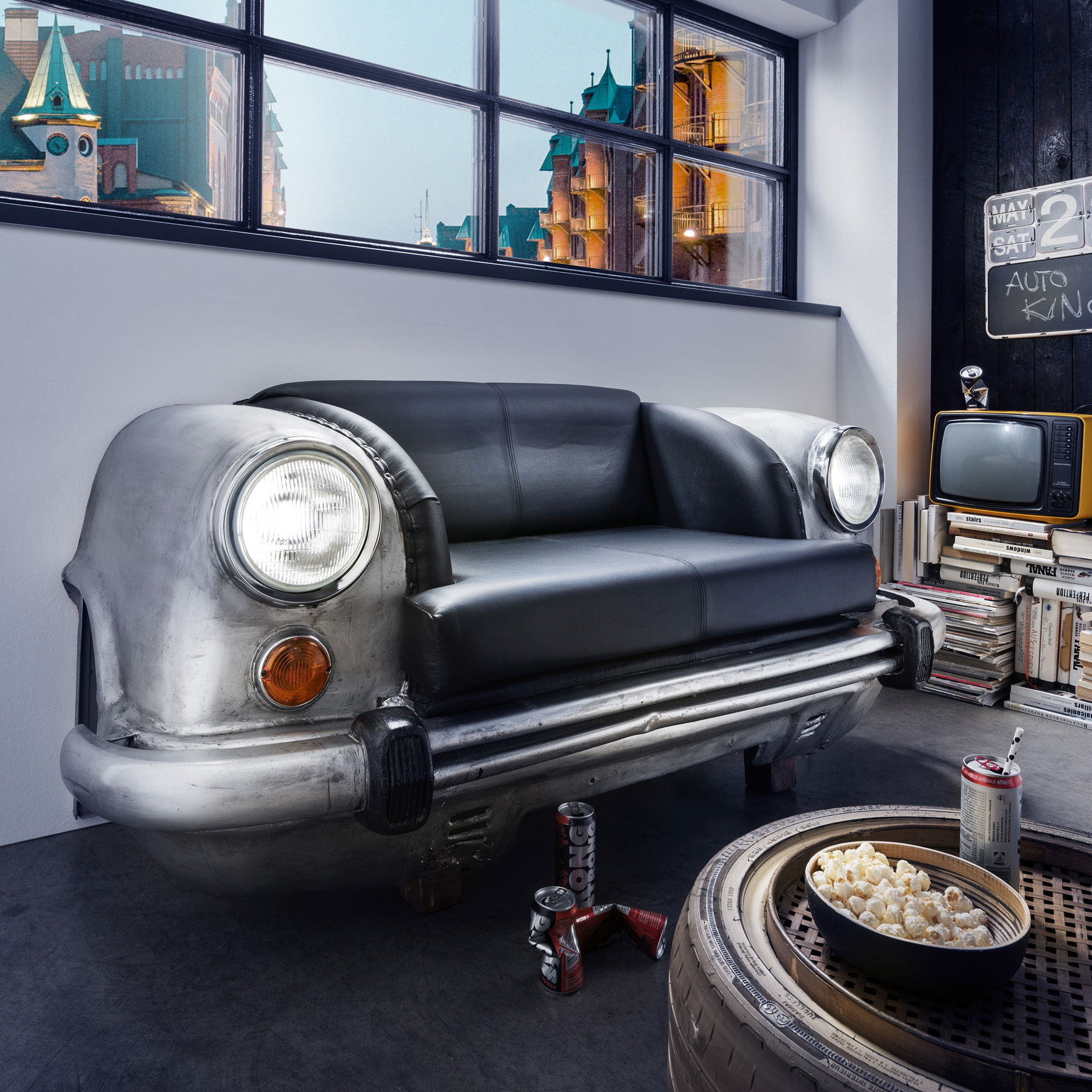 Autosofa | Front natur geflext Hindustan Abby "AMBASSADOR"