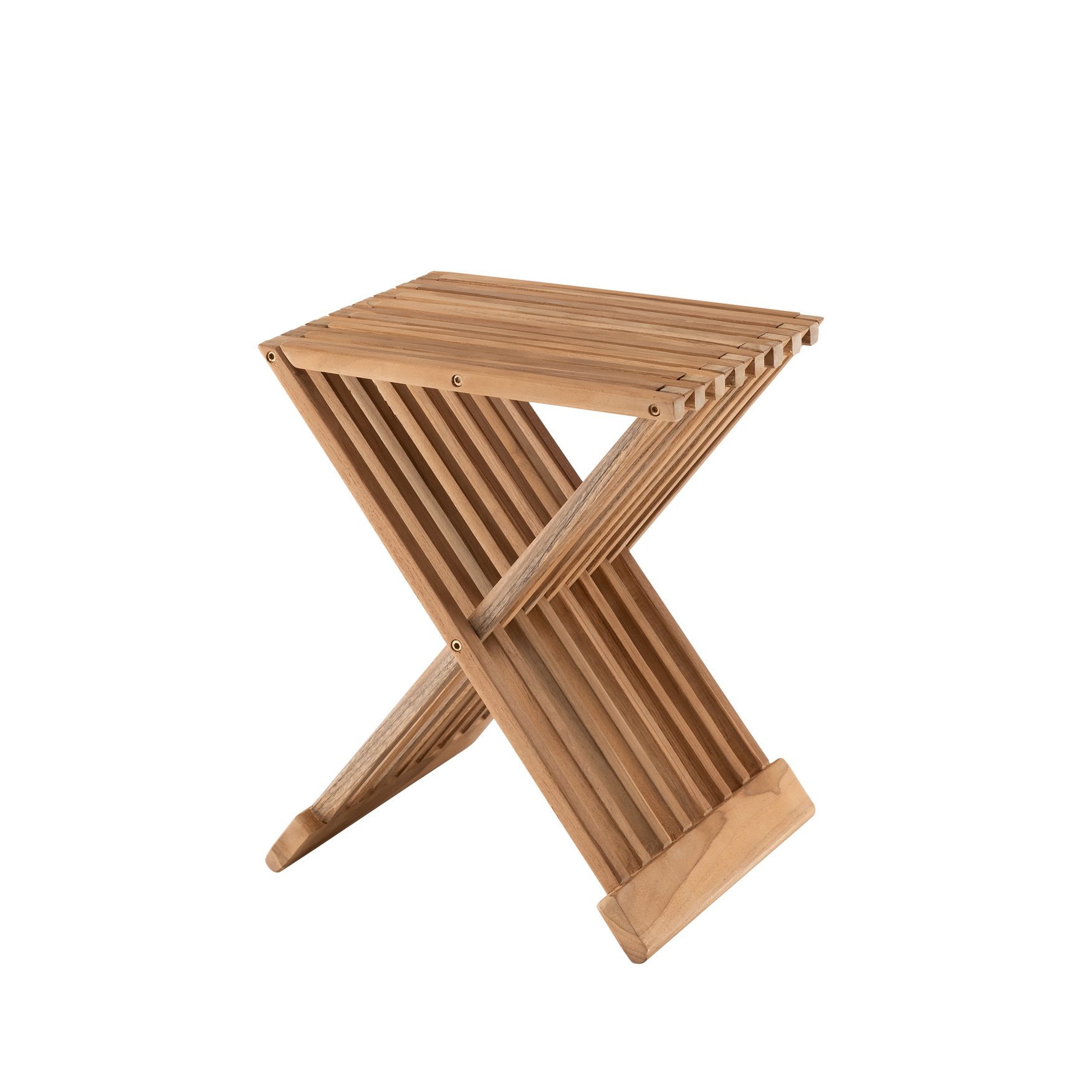 Garten-Beistelltisch X-CROSS | Teak massiv | klappbar Garten-Beistelltisch X-CROSS | Teak massiv | klappbar