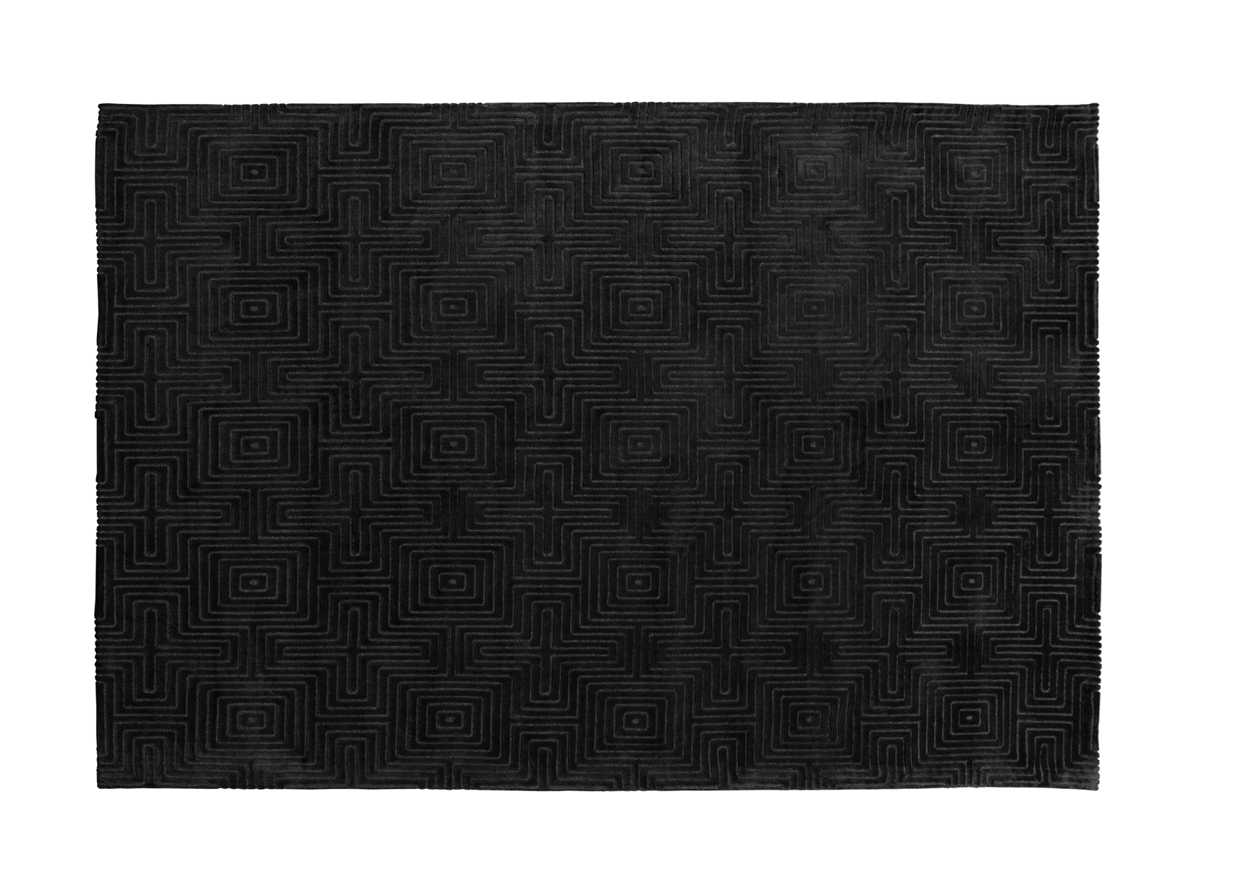 Design-Teppich LABYRINTH | 160 x 230 cm |  |  dunkelgrau | geometrisches Muster