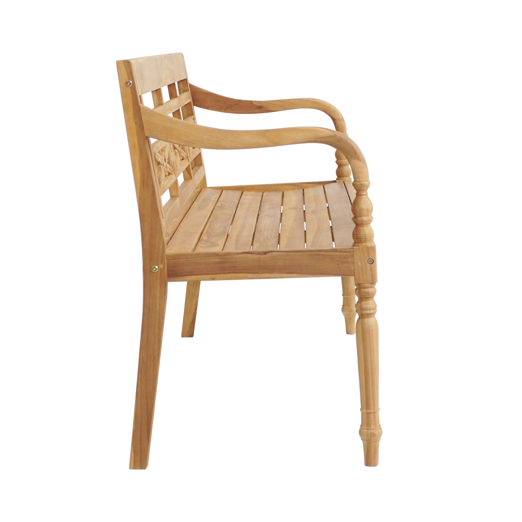 Gartenbank 3-sitzig CHRIS | Teakholz natur  | 150 cm  