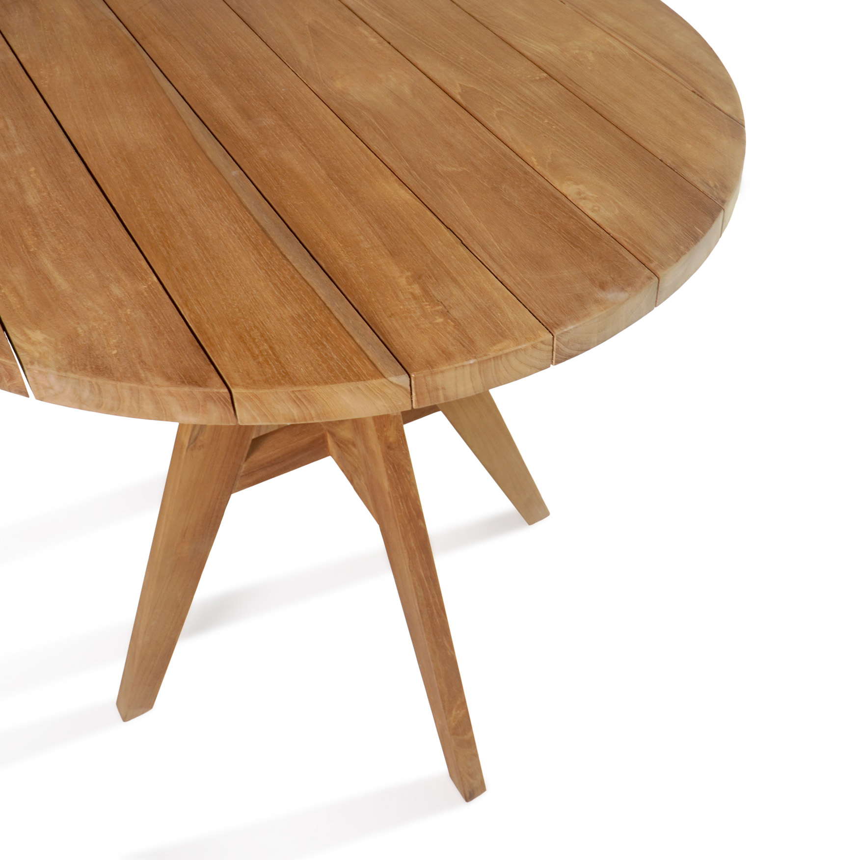 Garten-Esstisch LEO-2 | Teakholz massiv | rund 80 cm Garten-Esstisch LEO-2 | Teakholz massiv | rund 80 cm