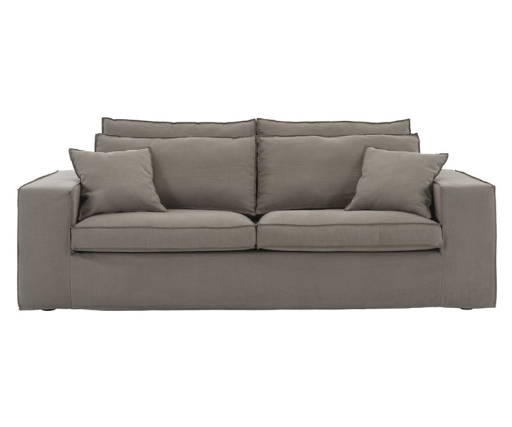 Sofa 3-sitzig (Stoff Shadow 83 Cacao)
