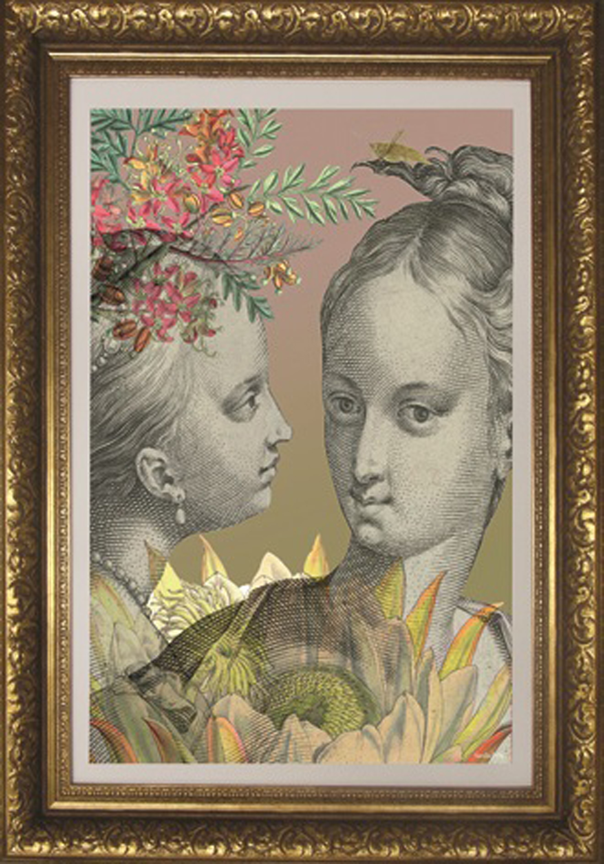 Wandbild MondiArt | BELLE FEMMES | Barockrahmen gold | M : 80 x 110 cm