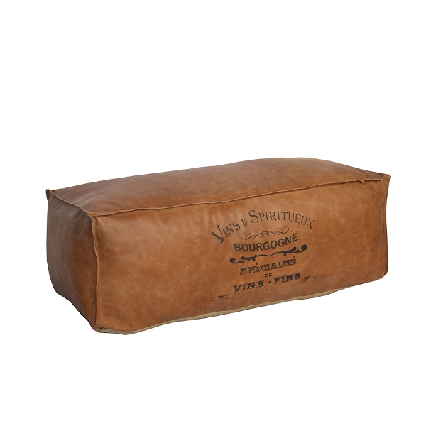 Leder-Kissen/Sitzsack XXL