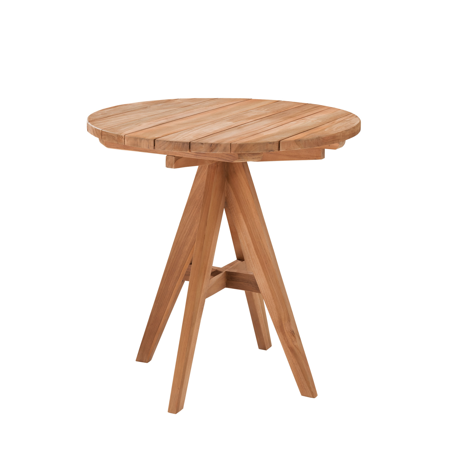 Garten-Esstisch LEO-2 | Teakholz massiv | rund 80 cm Garten-Esstisch LEO-2 | Teakholz massiv | rund 80 cm