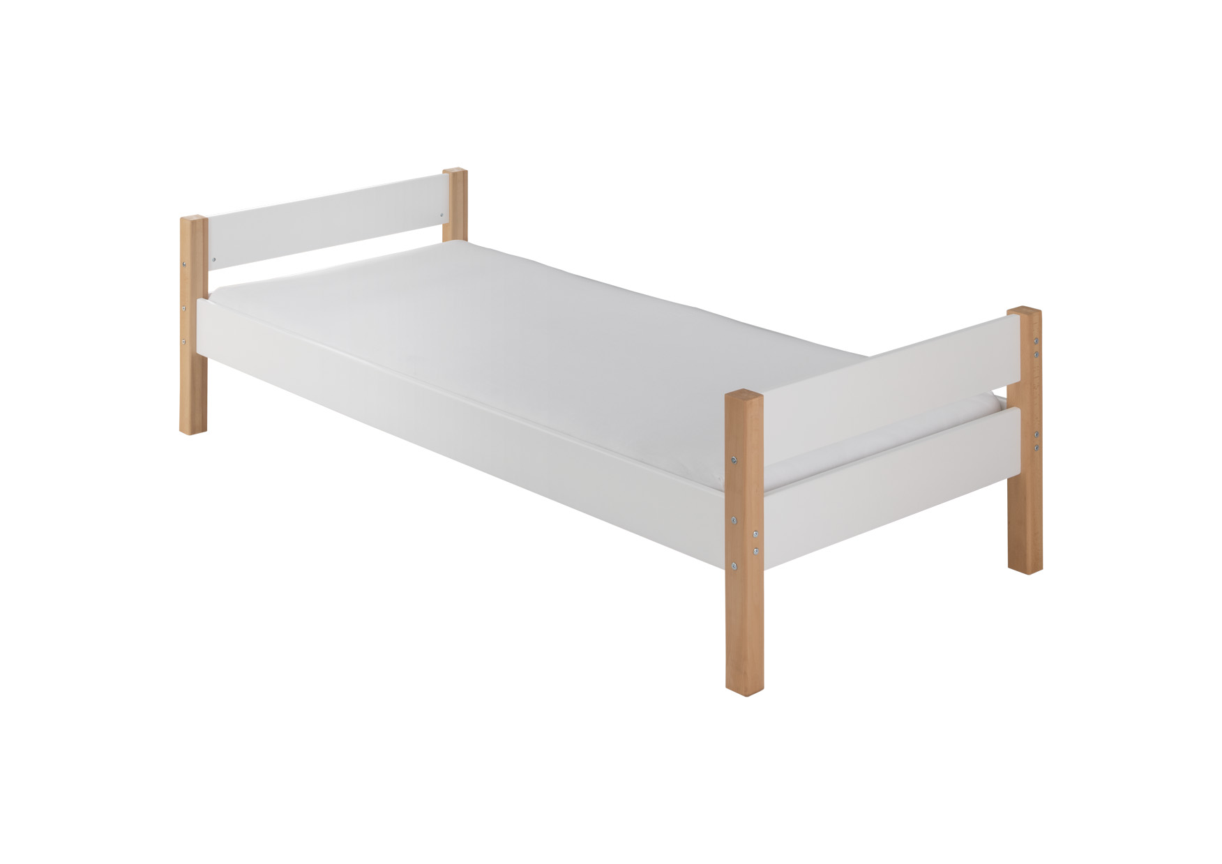 Grund-Einzelbett inkl. 1 Rollrost INFANSCOLOR