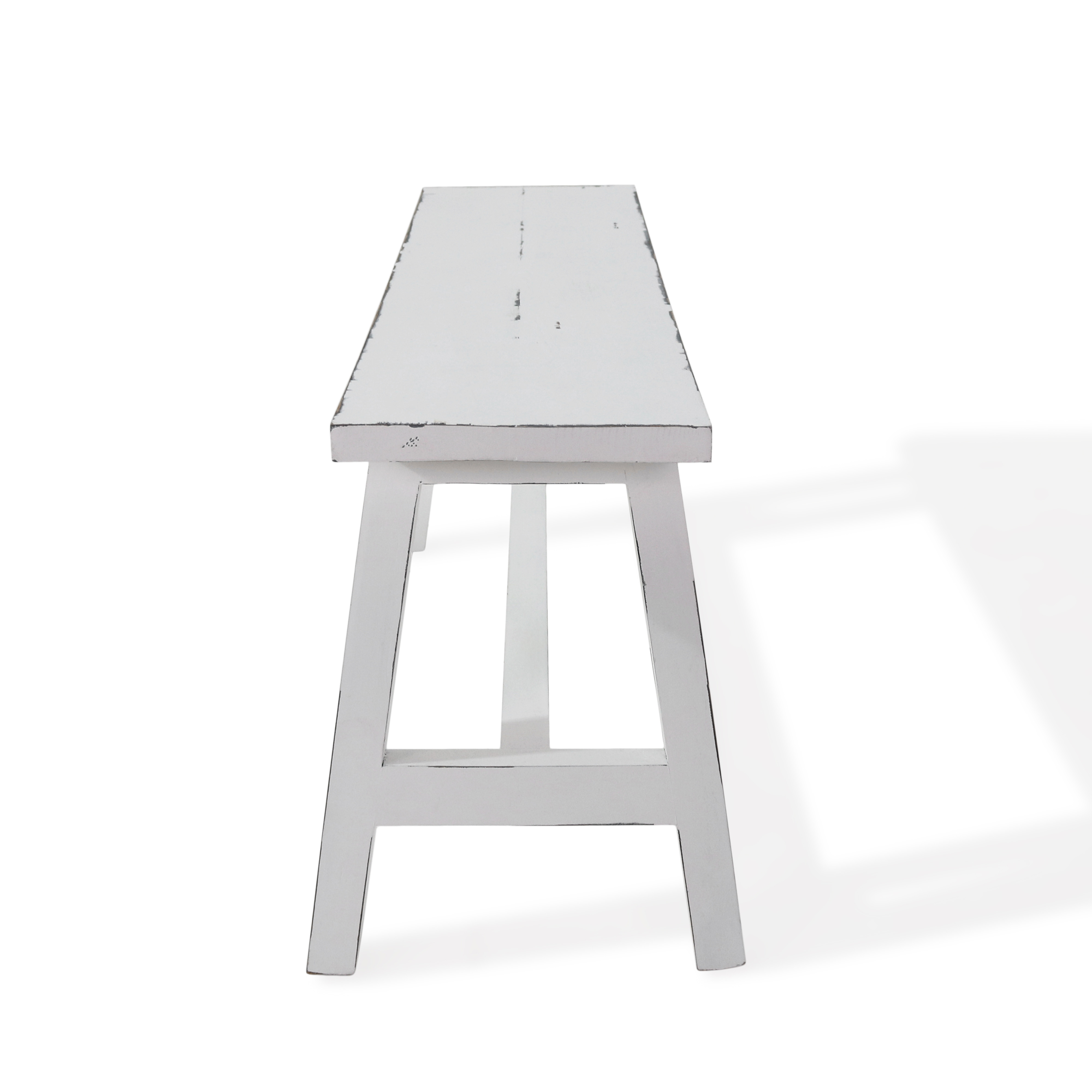 Deko-Bank | BENCH-M | Holz vintage-weiß | 90 cm breit