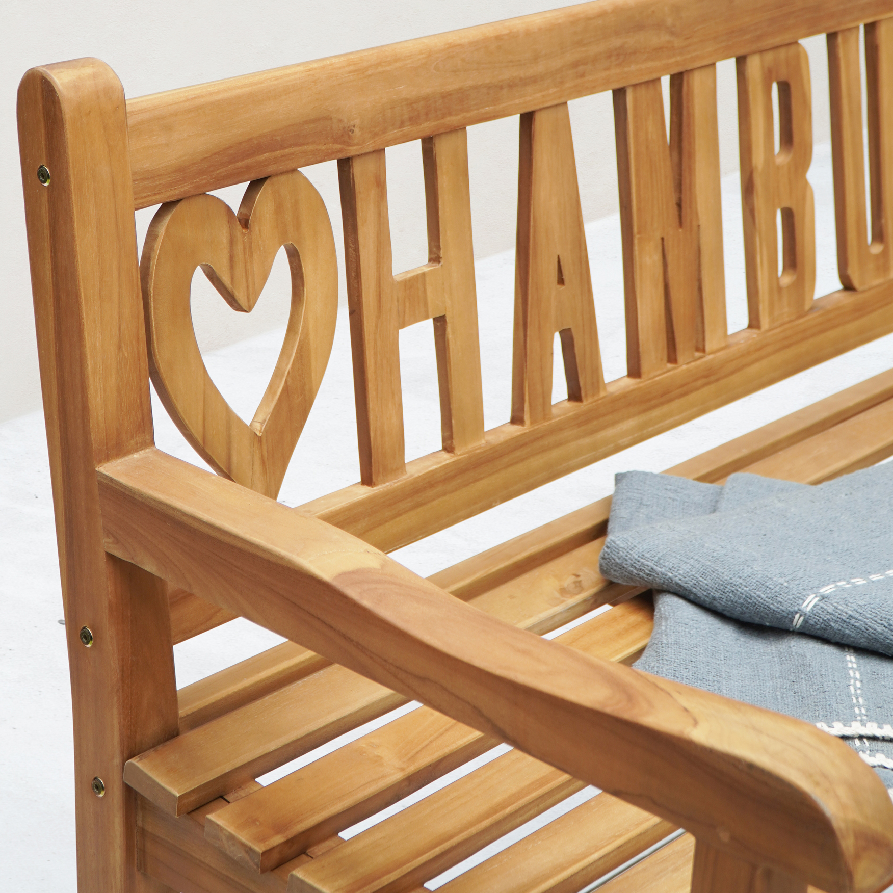 Gartenbank ♥Hamburg♥ | Teakholz | 150 cm 