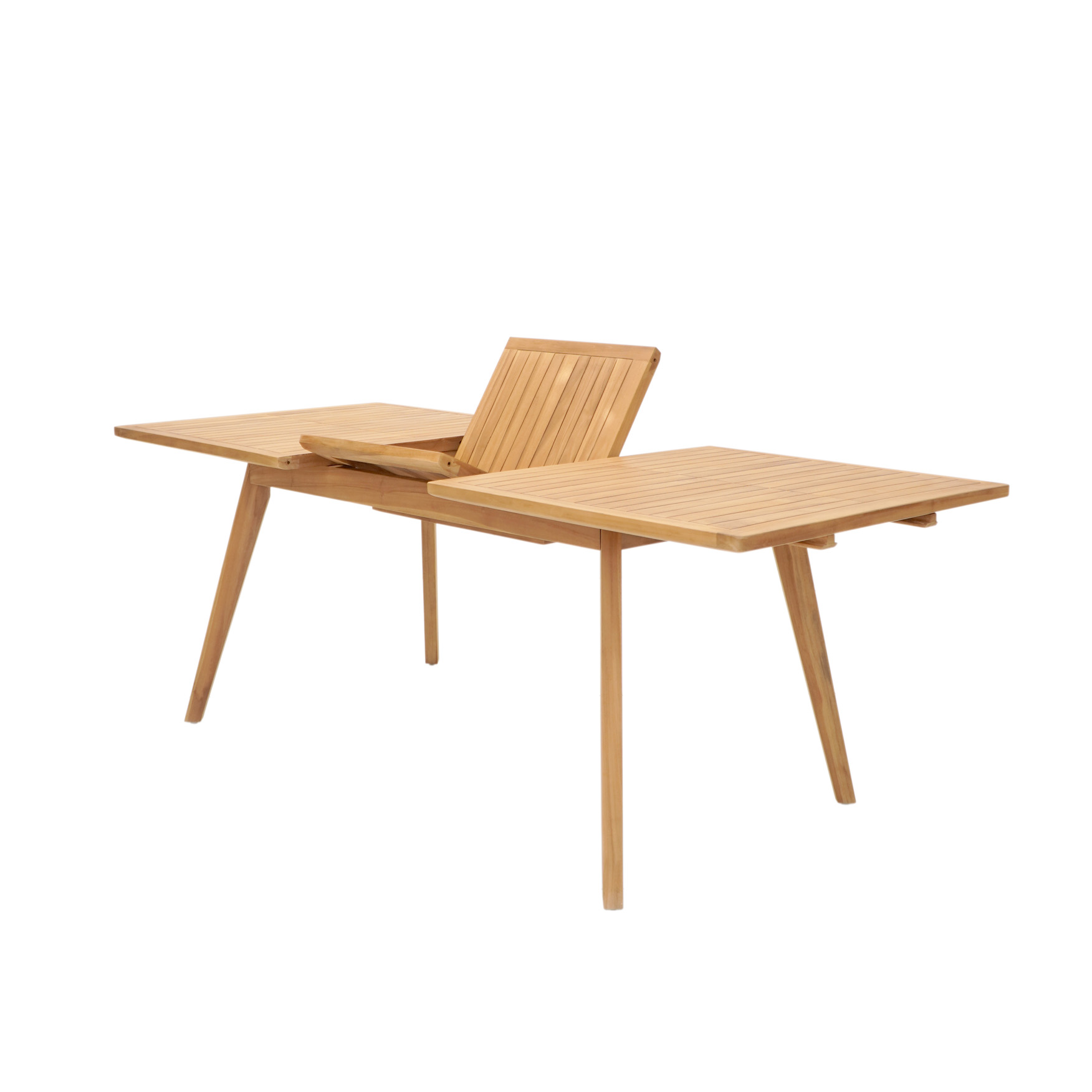 Garten-Esstisch TAMBORA | Teak massiv| ausziehbar | 180(240)x90 cm  