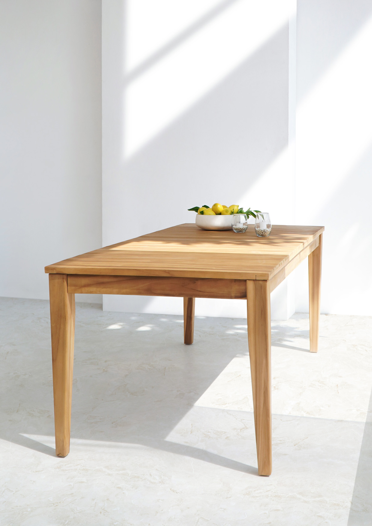 Garten-Esstisch KINITO | Teakholz massiv | 200 x 100 cm