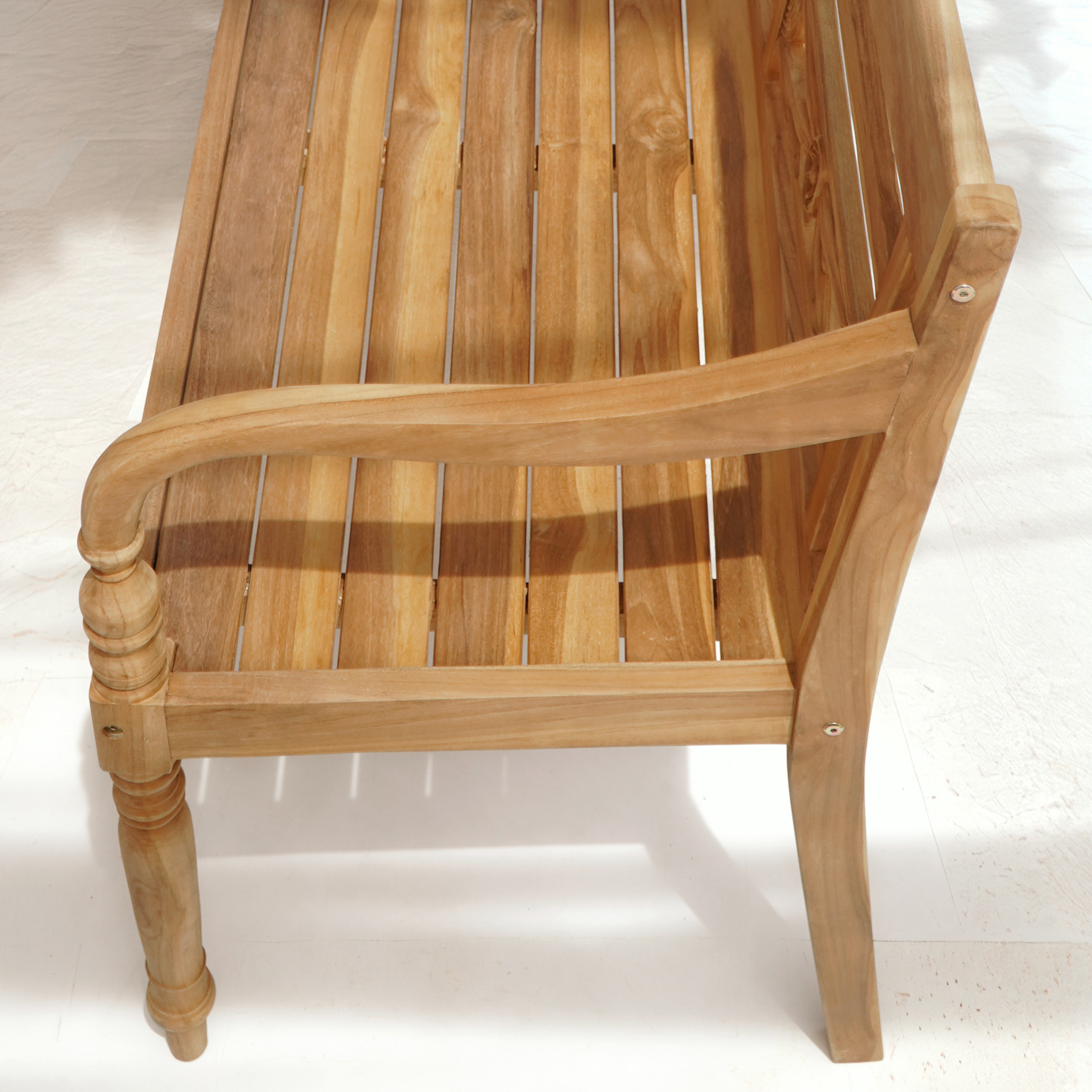 Gartenbank 3-sitzig CHRIS | Teakholz natur  | 150 cm  