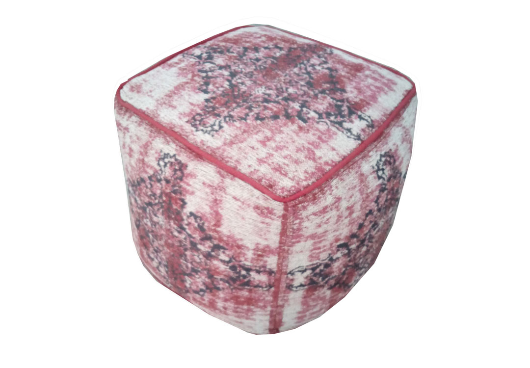 Vintage-Sitzhocker pink ANTIQUITY