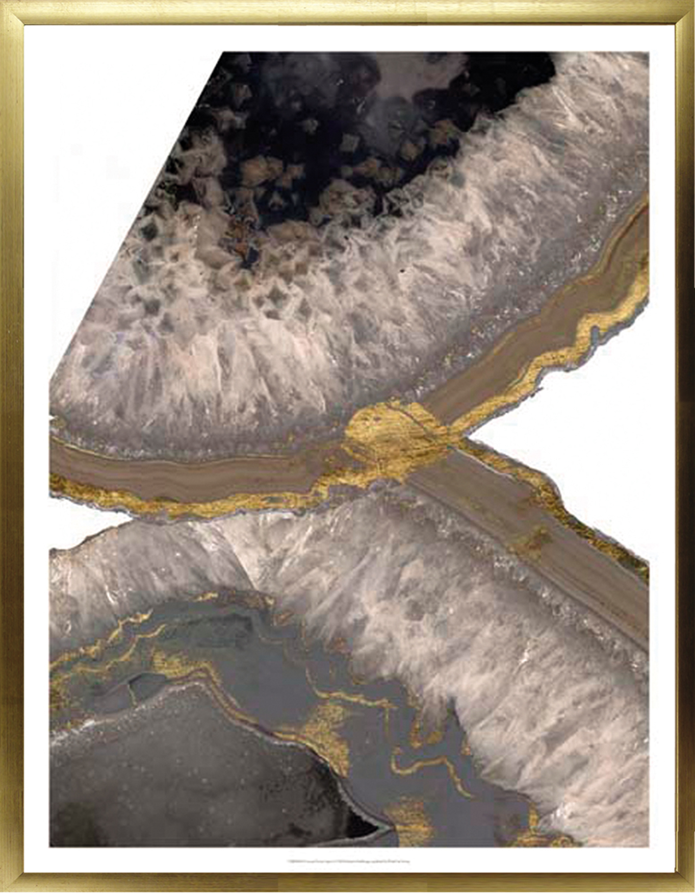 Wandbild MondiArt | ALCOVE CRYSTAL | Rahmen gold | M : 70 x 90 cm