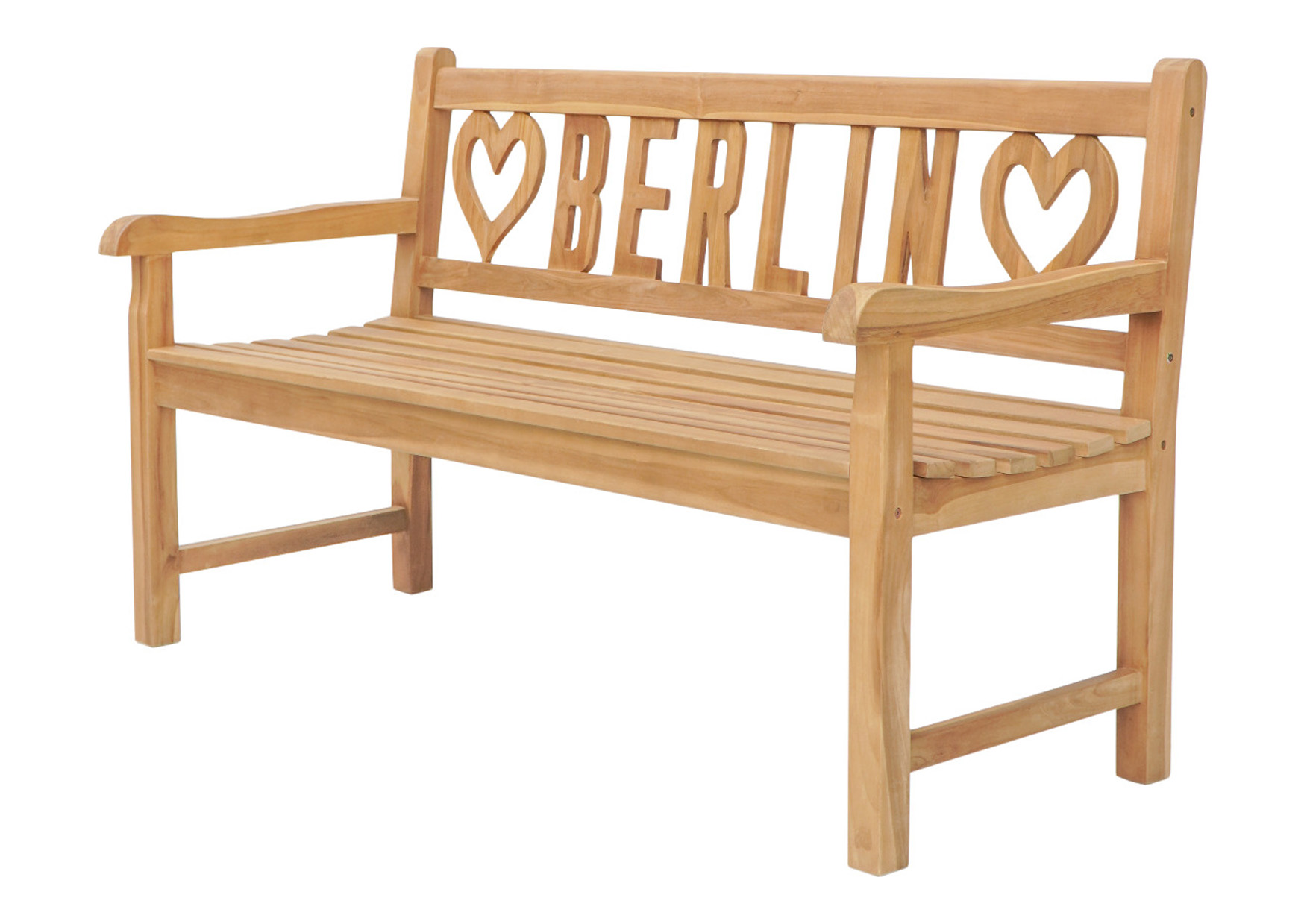 Gartenbank ♥BERLIN♥ | Teakholz | 150 cm 