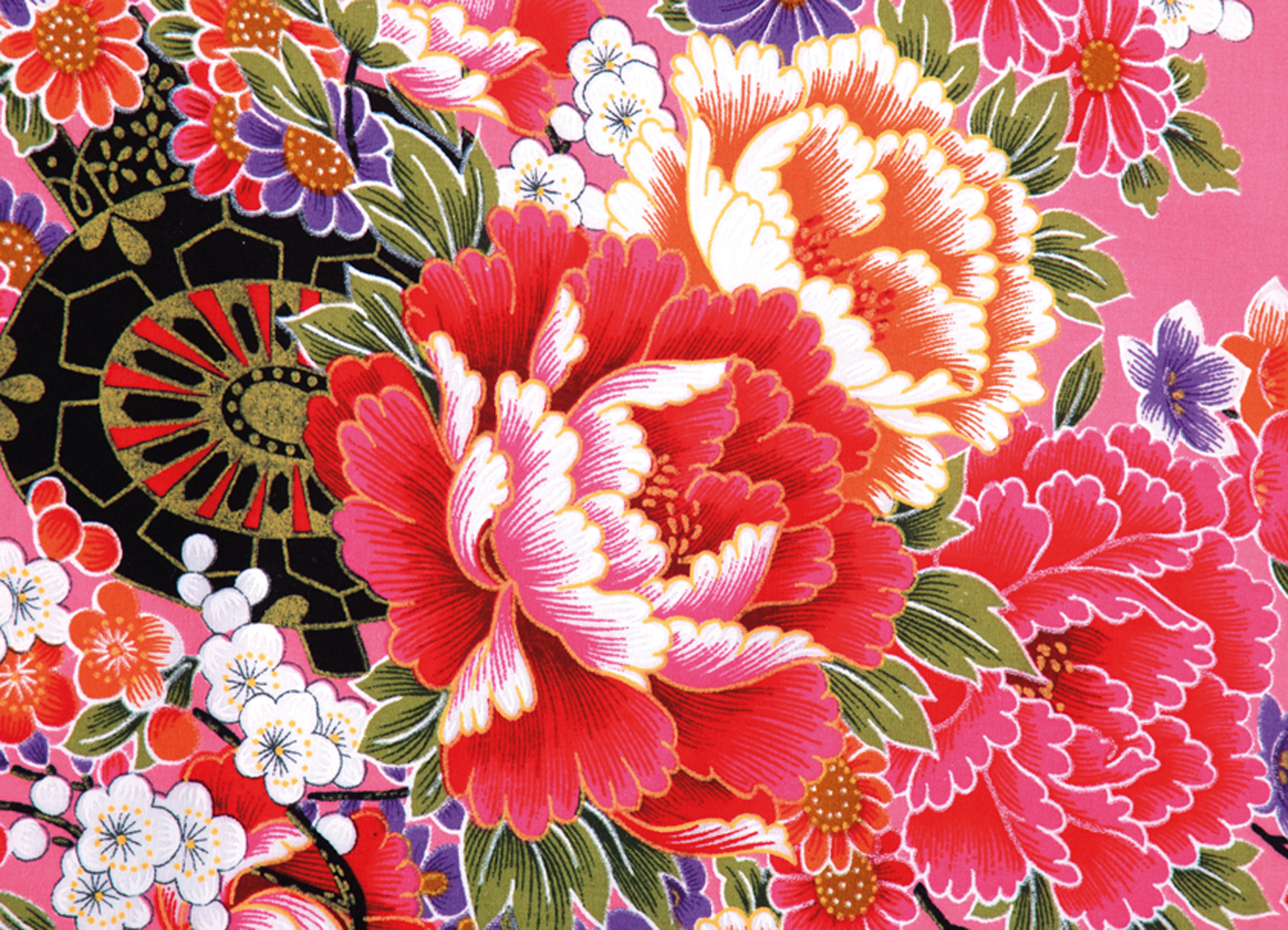 Wandtextil MondiArt | PINK FLOWER DREAMS | L: 132 x 190 cm
