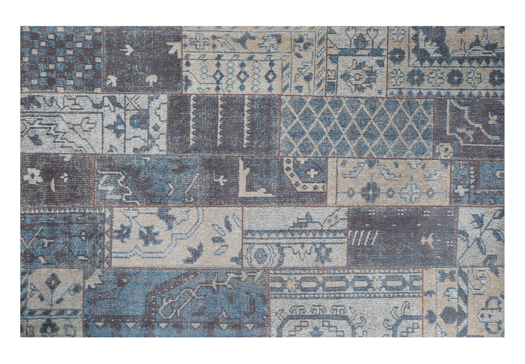 Vintage-Teppich TURKEY, 200 x 300 cm, blau/grau