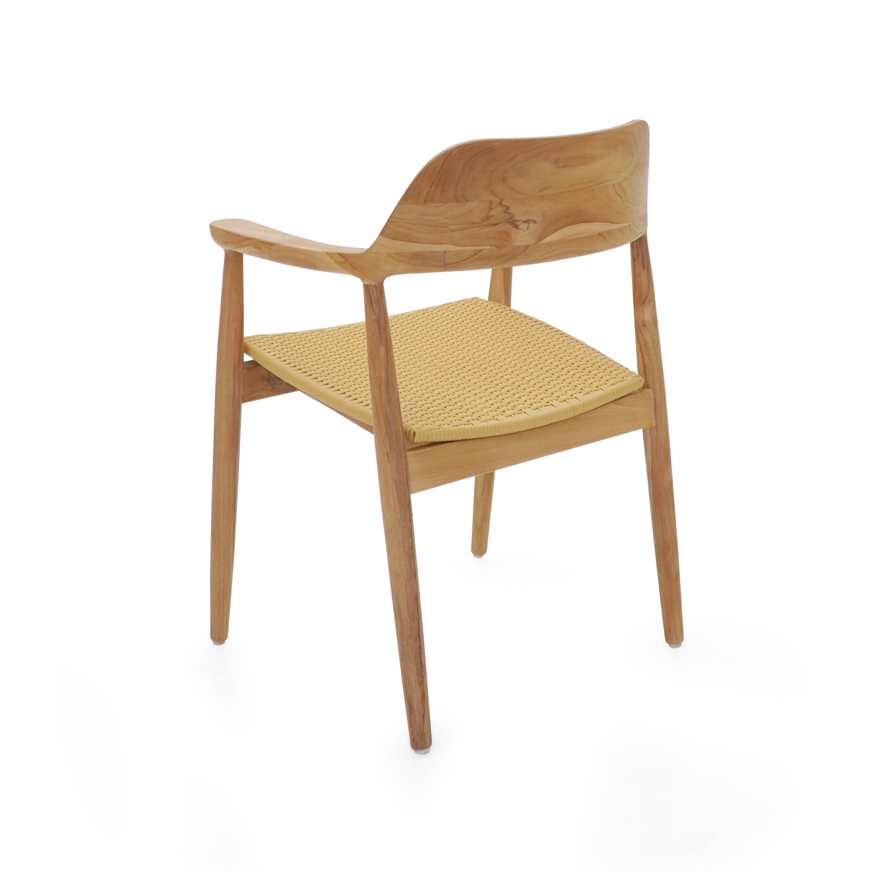 Gartenstuhl KENNEDY | Teakholz | Poly-Rattan natur