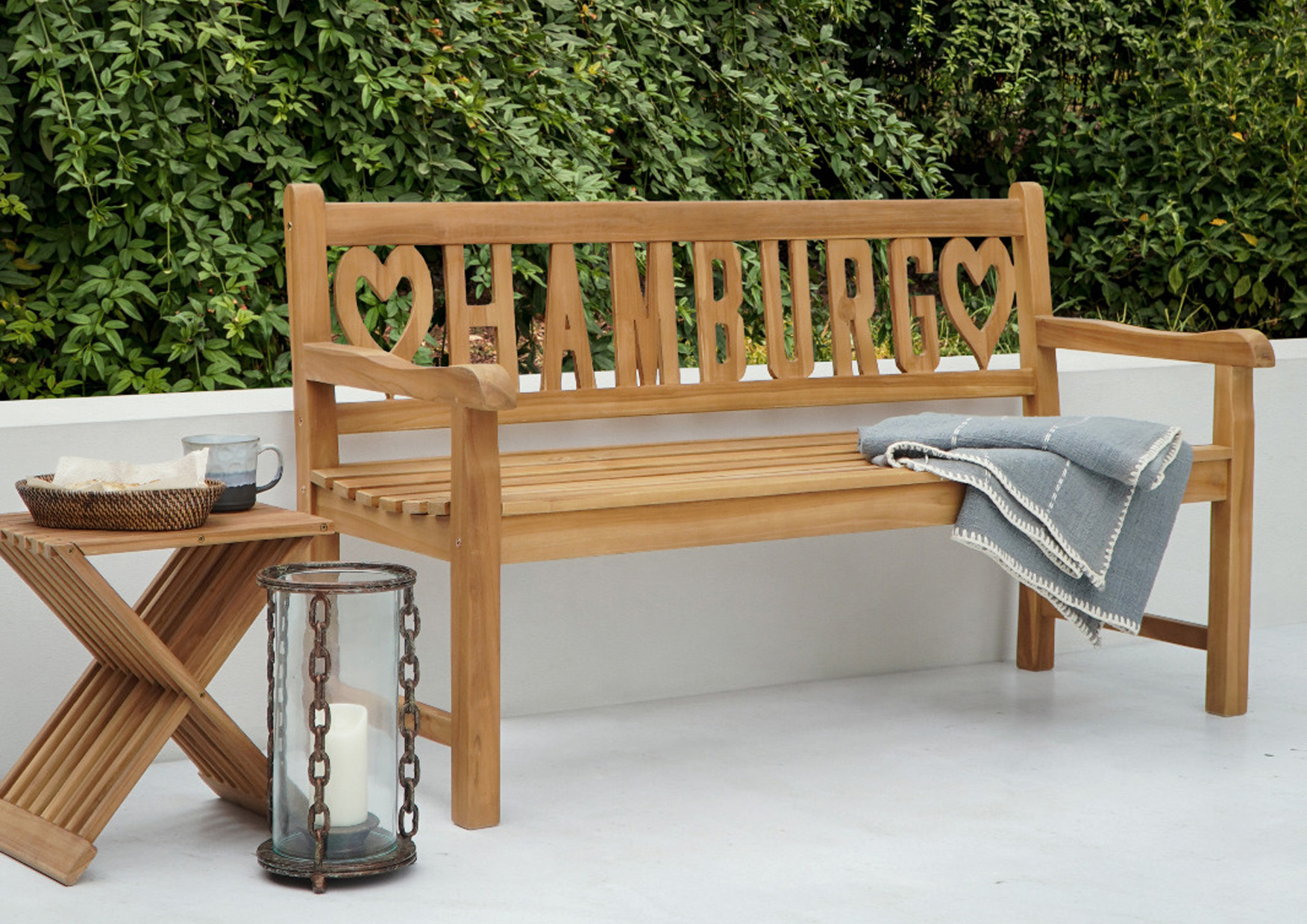 Gartenbank ♥Hamburg♥ | Teakholz | 150 cm 