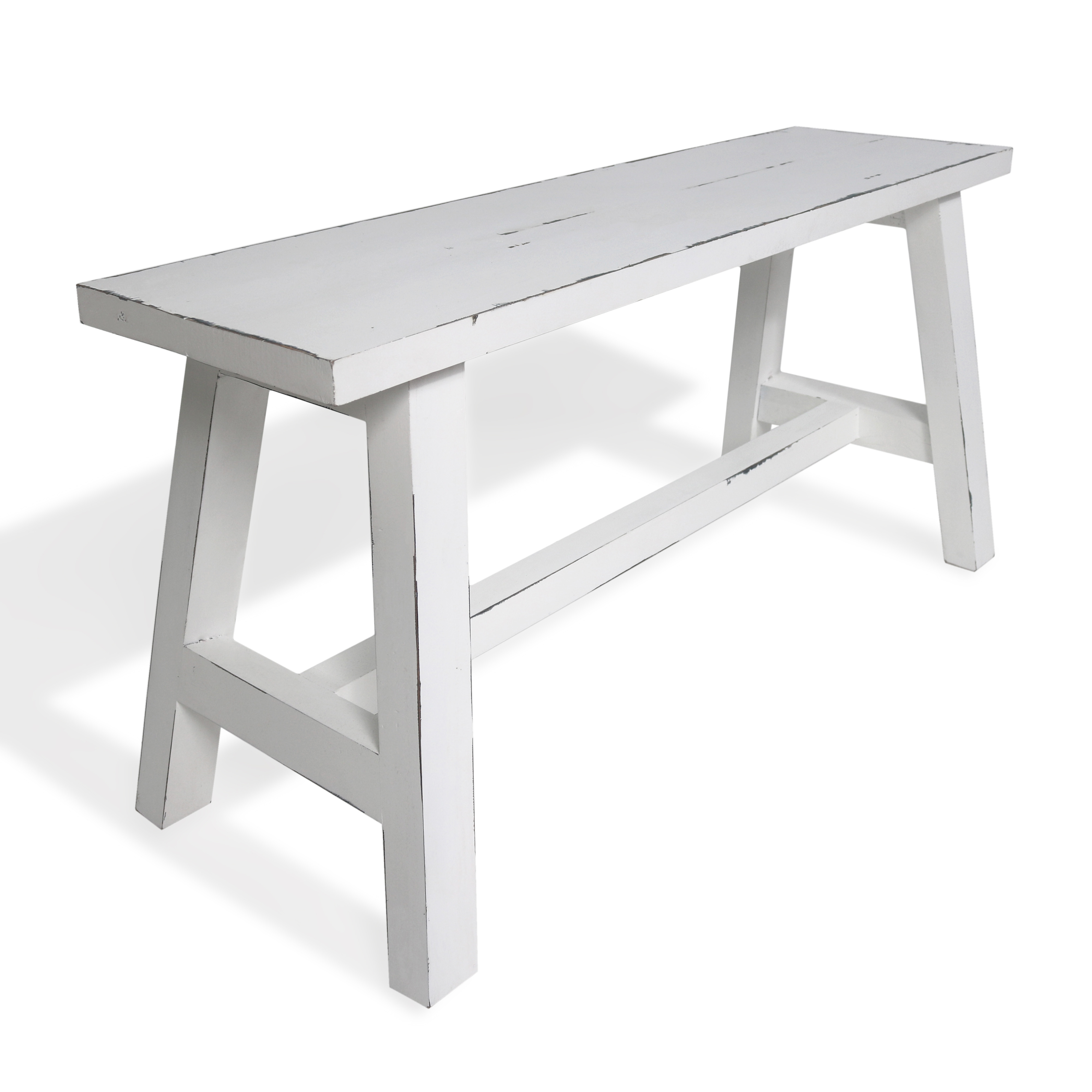 Deko-Bank | BENCH-M | Holz vintage-weiß | 90 cm breit