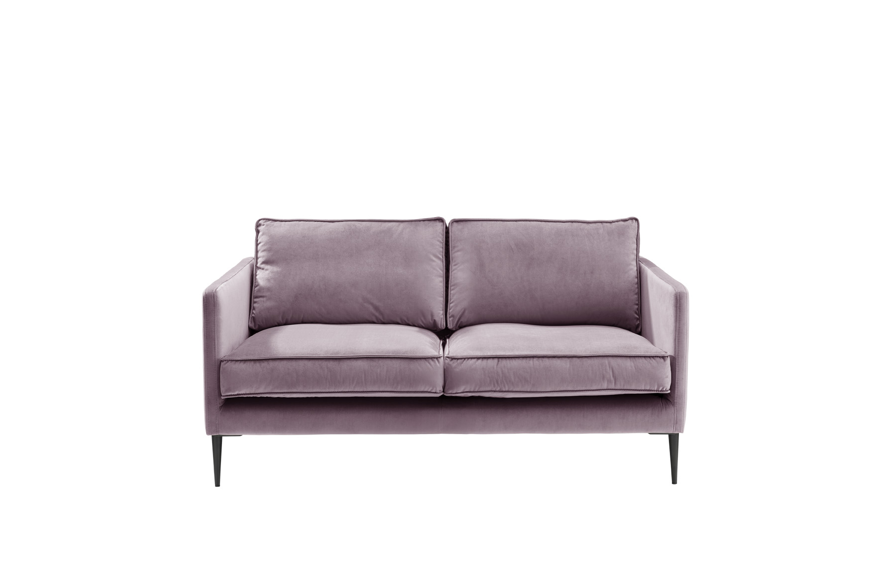 Sofa 2-sitzig FRITZ in Samt-Velours taupe, ca. 150 cm breit