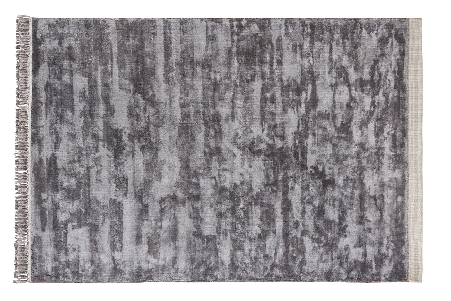 Vintage-Teppich RUSH, 170 x 240 cm | grau | weiche Viskose | handgewebt