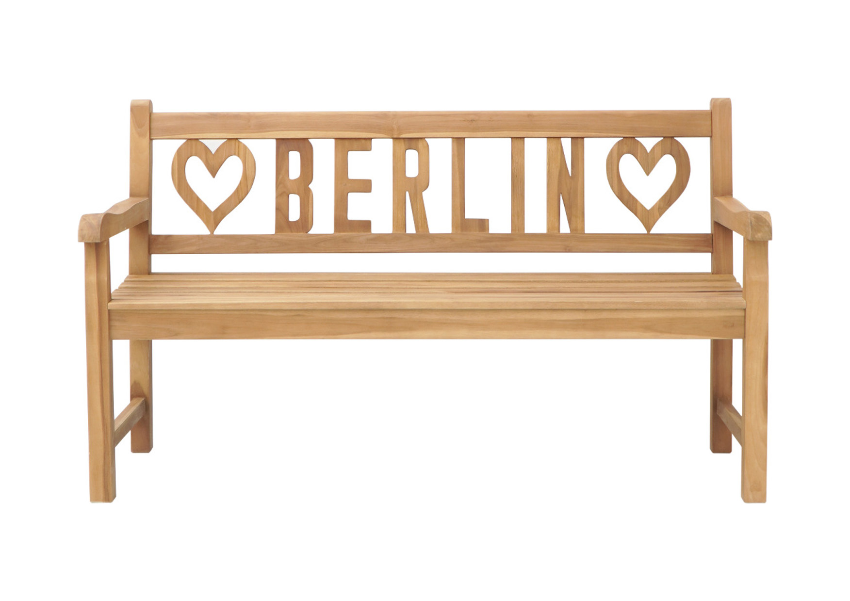 Gartenbank ♥BERLIN♥ | Teakholz | 150 cm 