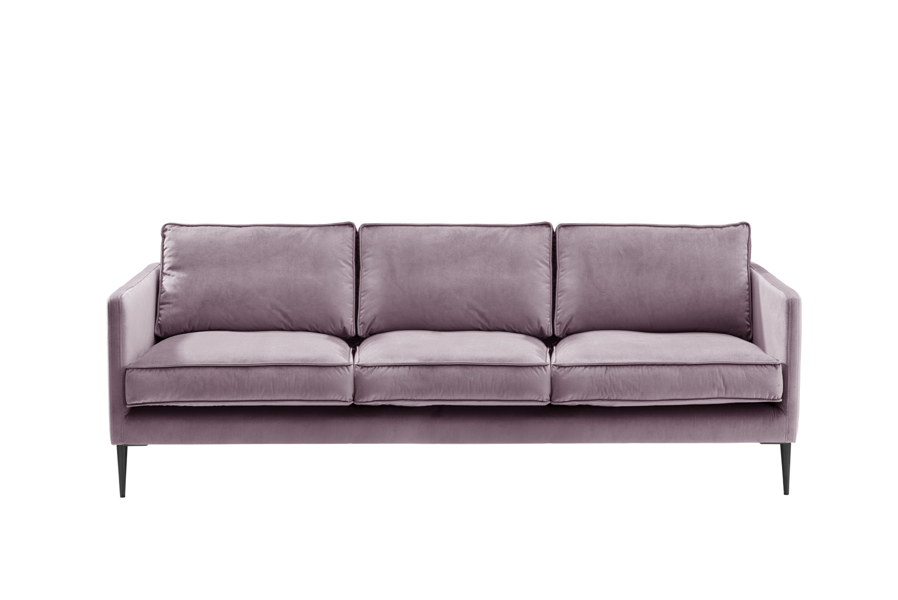 Sofa 4-sitzig FRITZ in Samt-Velours taupe, ca. 254 cm breit