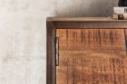 Unikat Highboard PRIYA 2 | massives Altholz recycelt | multifarbig | 3 Schubladen/2 Türen