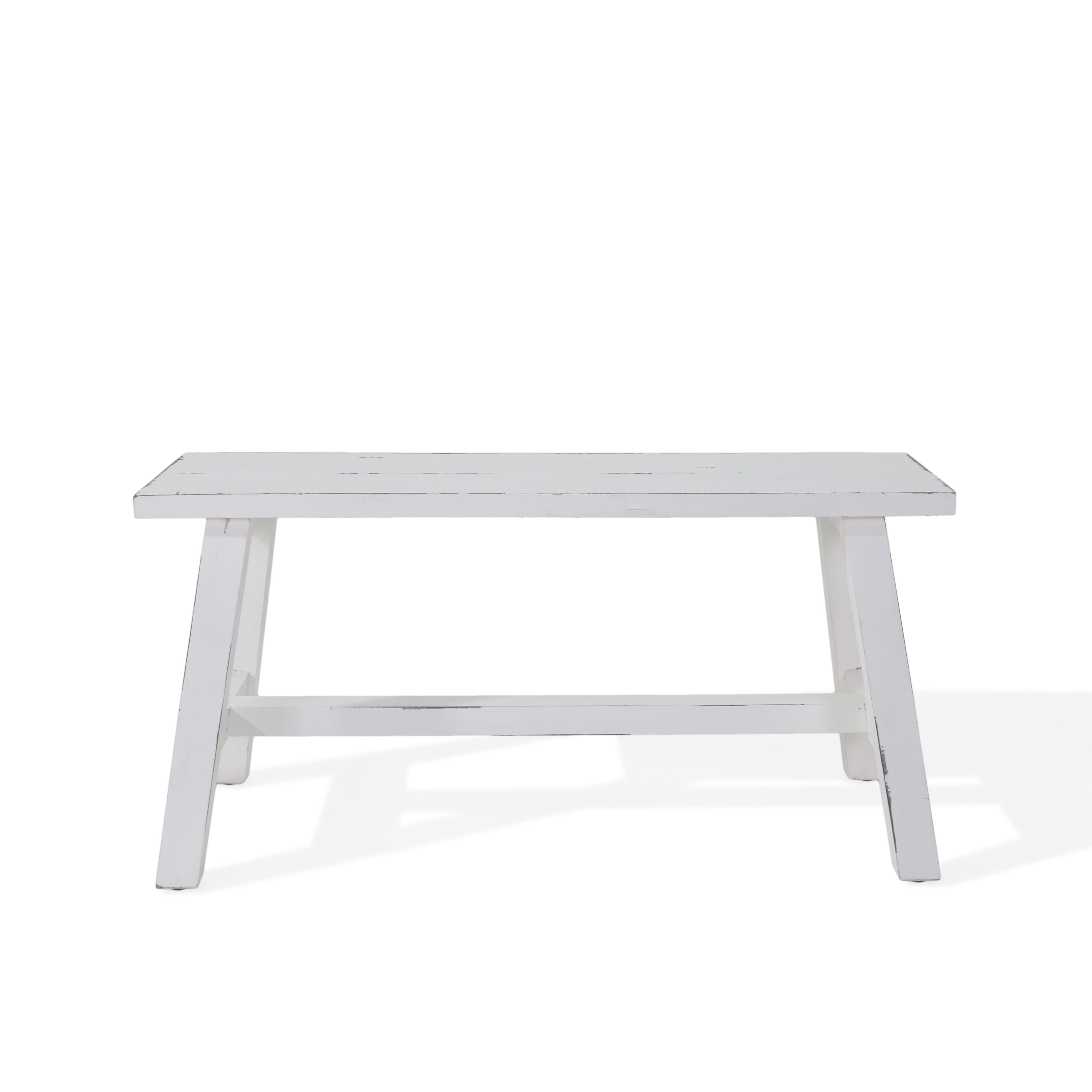 Deko-Bank | BENCH-M | Holz vintage-weiß | 90 cm breit