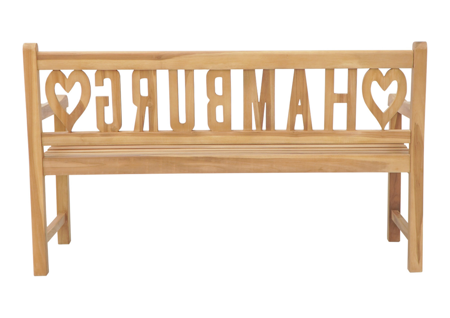 Gartenbank ♥Hamburg♥ | Teakholz | 150 cm 