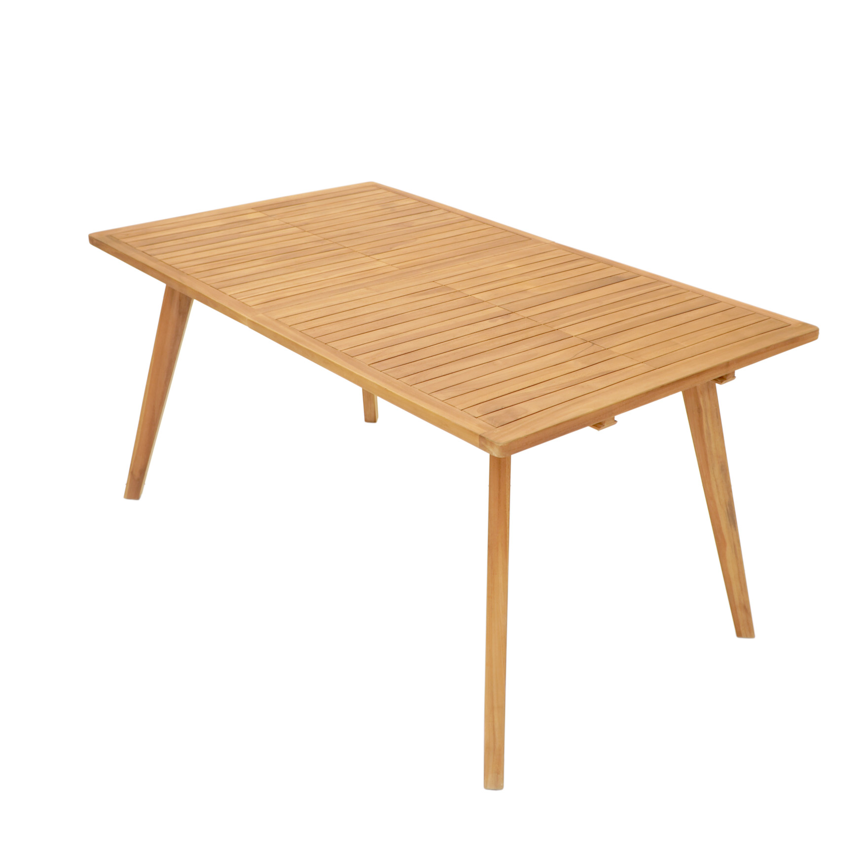 Garten-Esstisch TAMBORA | Teak massiv| ausziehbar | 180(240)x90 cm  