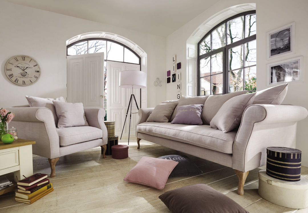 Beispielkombination (Stoff Field 60 Lightgrey)