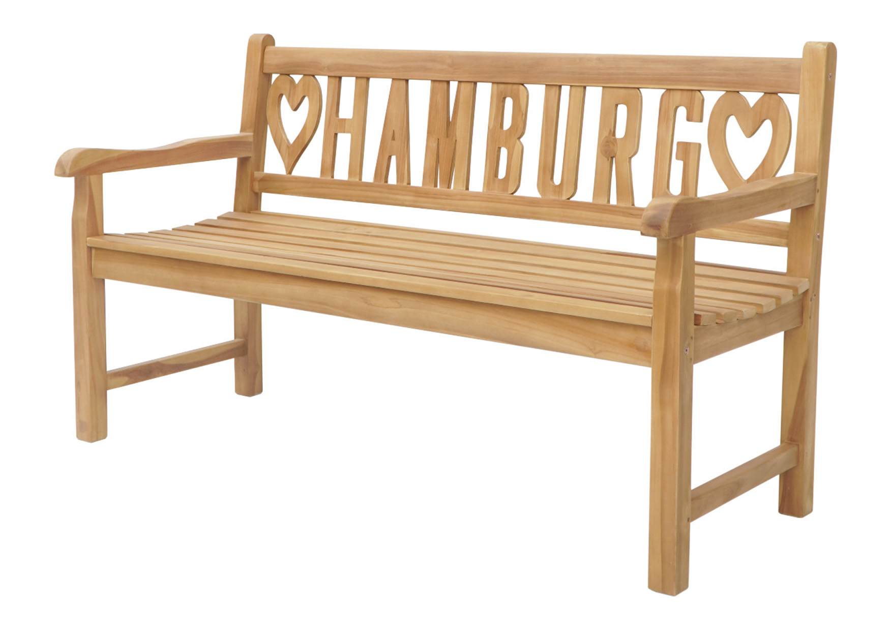 Gartenbank ♥Hamburg♥ | Teakholz | 150 cm 